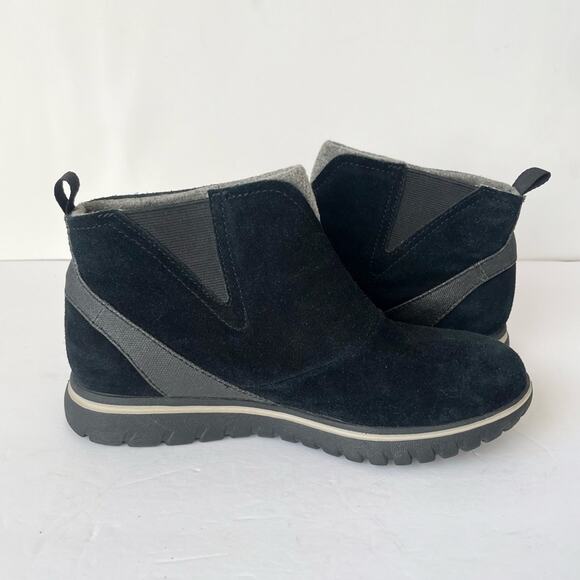 Sorel cozy waterproof leather ankle boots black 6.5 - Picture 8 of 13